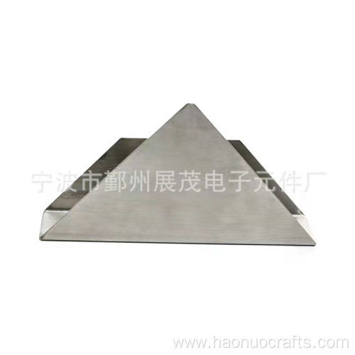 Triangular stainless steel vertical paper towel holder